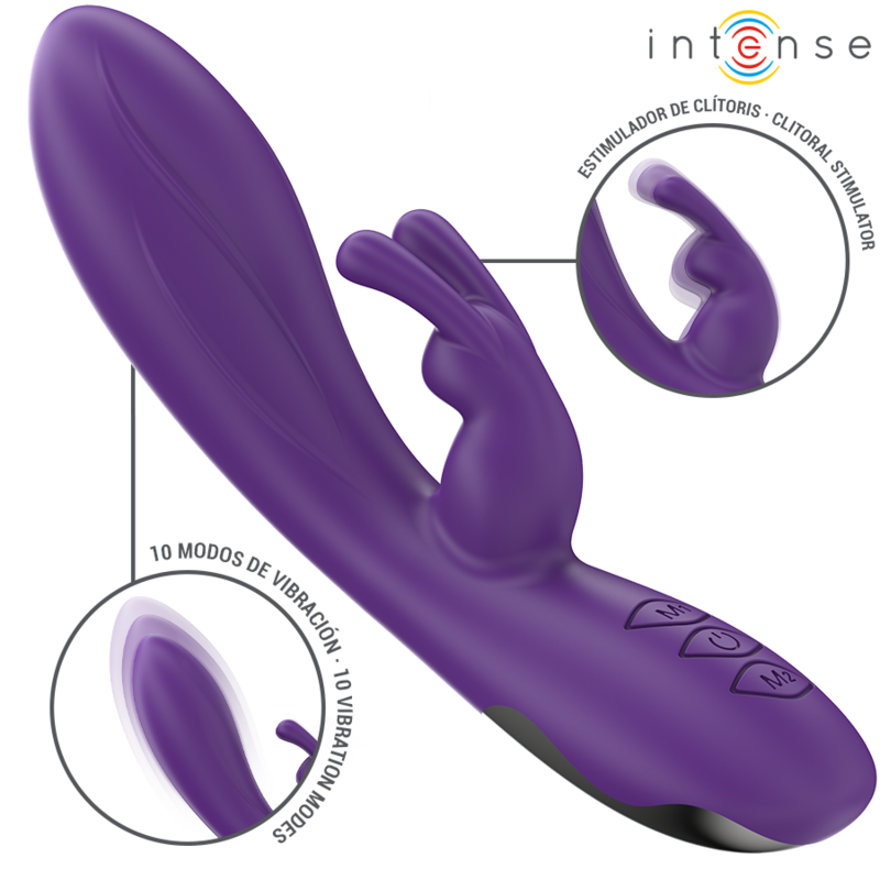 Intense - Randall Vibrateur Rabbit 10 Vibrations Violet